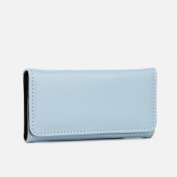 Кошелёк женский на магните, цвет голубой