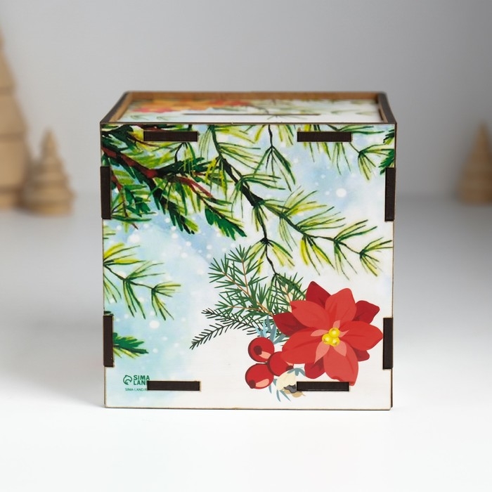 Копилка куб Копилка куб "Змея. Приятных сюрпризов" 10х10х10 см