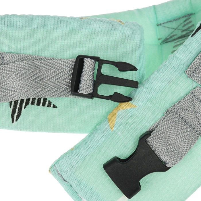 Вожжи детские №1, Мятные звезды, цвет бирюзовый Вожжи детские №1, Мятные звезды, цвет бирюзовый