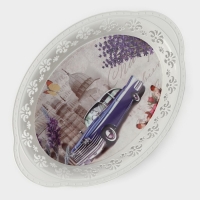 Поднос пластиковый &laquo;Вензель&raquo;, 30,5&times;21,5 см, рисунок МИКС