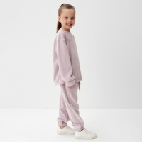 Костюм детский (свитшот, брюки) KAFTAN Plushy р.36 (134-140), лиловый