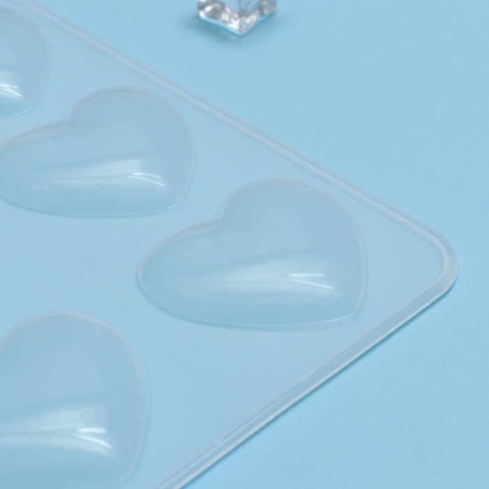 Форма для шоколада Доляна «Сердечки», силикон, 20×17,5×0,6 см, 9 ячеек (5,5×5 см) Форма для шоколада Доляна «Сердечки», силикон, 20×17,5×0,6 см, 9 ячеек (5,5×5 см)