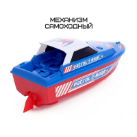 Катер &laquo;Морской патруль&raquo;, работает от батареек, плавает