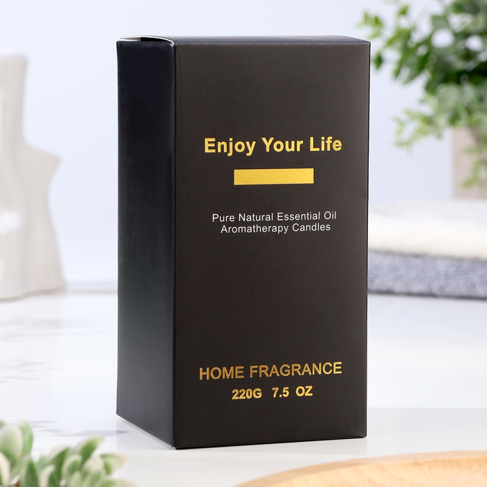 Свеча ароматическая в банке Свеча ароматическая в банке "Английская груша и фрезия", 6х13 см