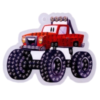 Алмазная мозаика на брелоке с частичным заполнением для детей «Тачка» Алмазная мозаика на брелоке с частичным заполнением для детей «Тачка»