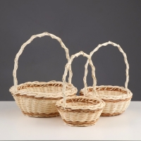 Набор корзин, 3-х, 9&times;21, 15&times;19, 12&times;16 см, ротанг, микс