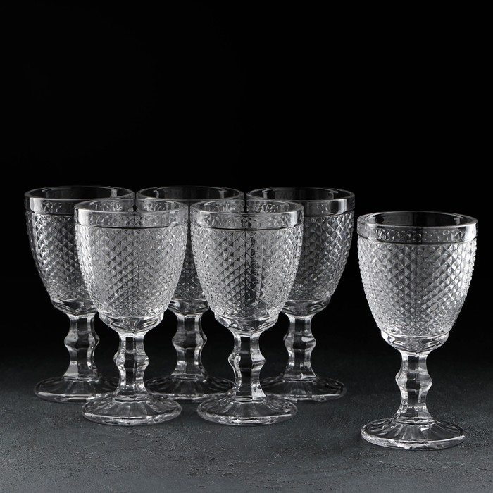 Набор бокалов для вина стеклянный &laquo;Вилеро&raquo;, 250 мл, 8,5&times;16,5 см, 6 шт