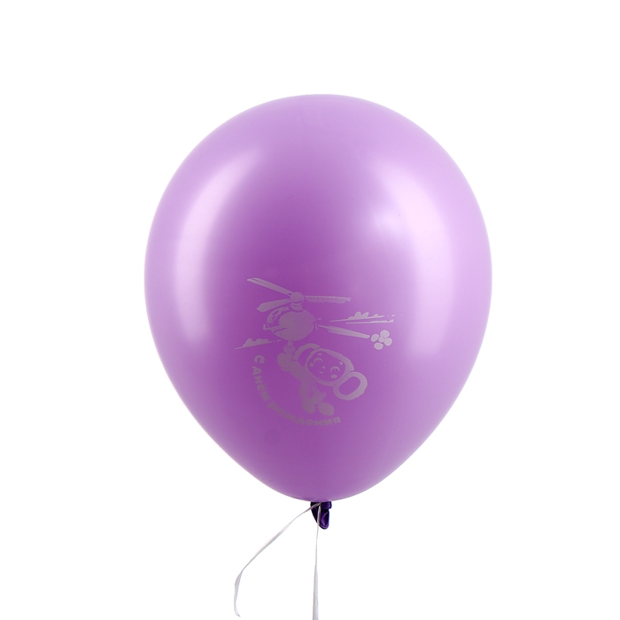 Шар латексный 12" &laquo;Чебурашка&raquo; монохромный принт, набор 5 шт.