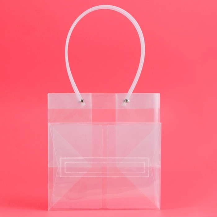 Пакет подарочный ПП, прозрачный 23 х 18 х 24 см Пакет подарочный ПП, прозрачный 23 х 18 х 24 см