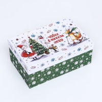 Коробка прямоугольная "Снежная пора" ,27 &times; 17 &times; 11 см