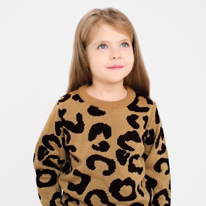 Джемпер детский леопардовый KAFTAN, р.30 (98-104 см)