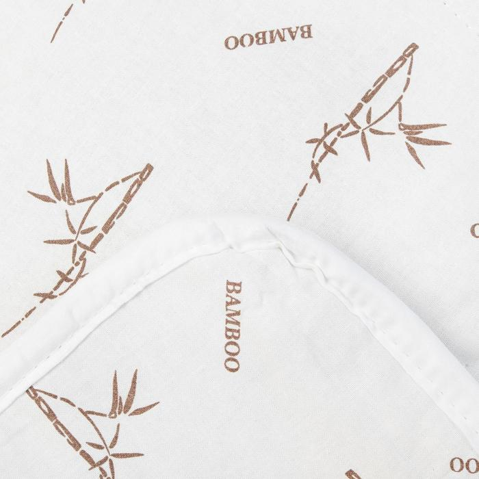 Одеяло всесезонное Адамас "Бамбук", размер 110х140 &plusmn; 5 см, 300 гр/м2, чехол поликоттон, цвет микс