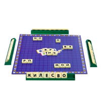 Настольная игра на эрудицию &laquo;Игра в слова&raquo;: скрабл, поле, подставки, мешок, буквы, 2-4 игрока, 5+