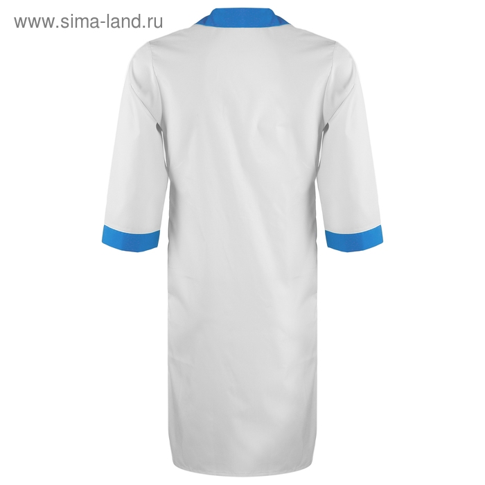 Халат медицинский женский тиси, р. 54, рост 170-176, цвет белый/синий Халат медицинский женский тиси, р. 54, рост 170-176, цвет белый/синий