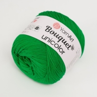 Пряжа "Bouquet Unicolor" 100% хлопок 200м/100г (3220 зелень яркая) Пряжа "Bouquet Unicolor" 100% хлопок 200м/100г (3220 зелень яркая)