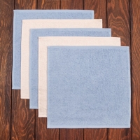 Набор махровых полотенец Этель "Уюта и тепла" 30х30 см -5шт, 100% хл, 340гр/м2 Набор махровых полотенец Этель "Уюта и тепла" 30х30 см -5шт, 100% хл, 340гр/м2