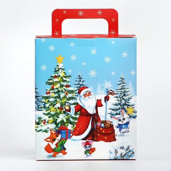 Подарочная коробка новогодняя новогодняя складная с 3D эффектом «Новогодний автобус», 18 x 15 x 7.5 см, Новый год Подарочная коробка новогодняя новогодняя складная с 3D эффектом «Новогодний автобус», 18 x 15 x 7.5 см, Новый год