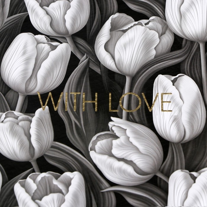 Набор шляпных коробок для цветов 4 в 1, упаковка подарочная, &laquo;Чёрно-белый&raquo;, 14 х 13 см - 20 х 17.5 см