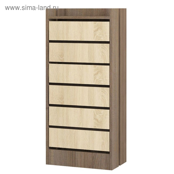 Обувница ЯПТ-1 Ямайка, 450x270x1026, Ясень шимо темный/Дуб сонома