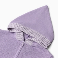 Джемпер вязаный Крошка Я на молнии рост 68-74 см, лаванда Джемпер вязаный Крошка Я на молнии рост 68-74 см, лаванда