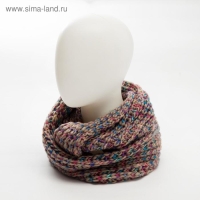 Снуд MINAKU, цвет бежево-бордовый, 75х25 см Снуд MINAKU, цвет бежево-бордовый, 75х25 см