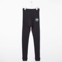 Термобельё мужское (кальсоны), цвет чёрный, размер 48