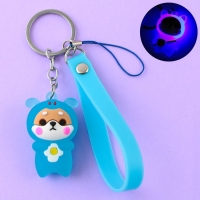 Брелок для ключей с фонариком резиновый &laquo;Давай устроим вечеринку&raquo;, 3 х 9.5 см