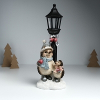 Сувенир полистоун свет "Ёжики в зимних нарядах у фонарного столба" 12,5х10,5х31,5 см Сувенир полистоун свет "Ёжики в зимних нарядах у фонарного столба" 12,5х10,5х31,5 см