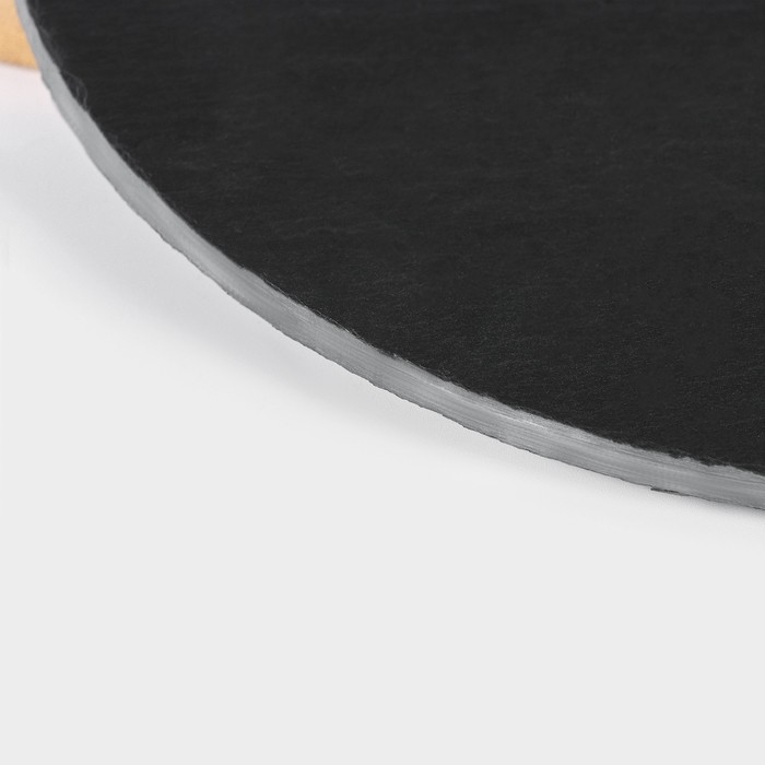 Блюдо для подачи Magistro Valley, d=30 см, сланец, бамбук Блюдо для подачи Magistro Valley, d=30 см, сланец, бамбук