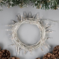 Гирлянда «Нить» 5 м с насадками «Игла», IP20, прозрачная нить, 50 LED, свечение мульти, 8 режимов, 220 В Гирлянда «Нить» 5 м с насадками «Игла», IP20, прозрачная нить, 50 LED, свечение мульти, 8 режимов, 220 В