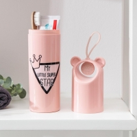 Футляр для зубной щётки и пасты &laquo;Мишутка&raquo;, 5,5&times;24 см, цвет МИКС