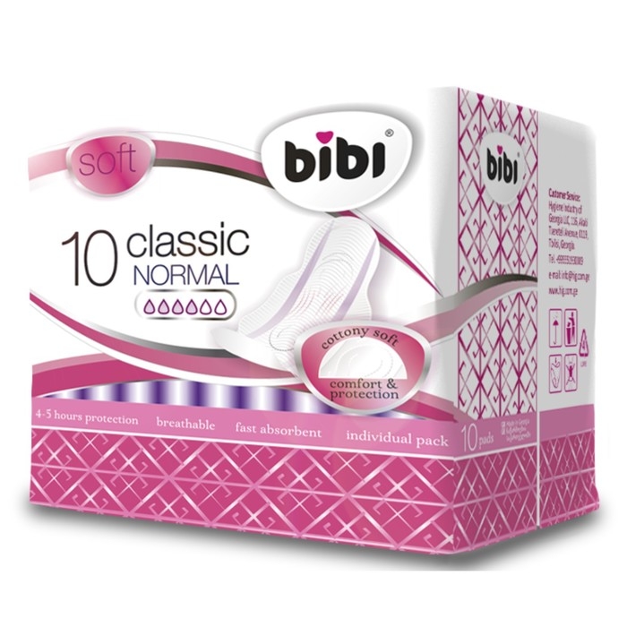 Прокладки «BiBi» Classic Normal soft, 10 шт. Прокладки «BiBi» Classic Normal soft, 10 шт.