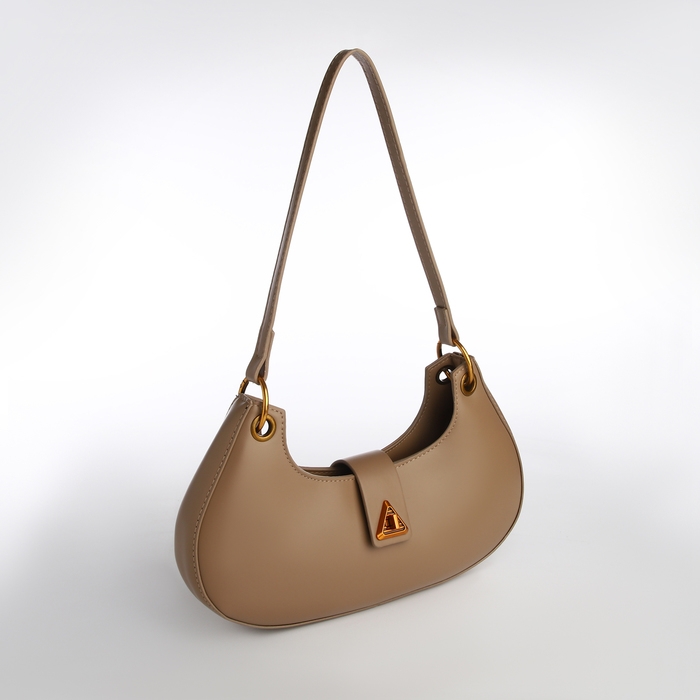 Сумка женская багет на молнии TEXTURA, средний размер, цвет светло-коричневый Сумка женская багет на молнии TEXTURA, средний размер, цвет светло-коричневый