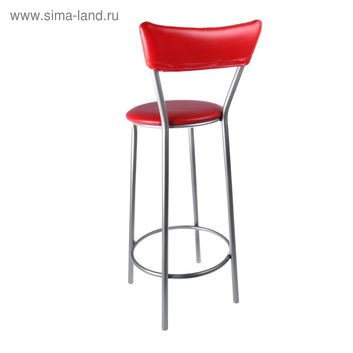 Стул барный с мягкой спинкой, Красный
