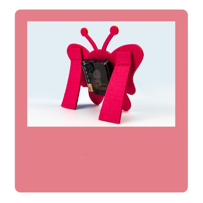 Часы настольные DIY Часы настольные DIY "Бабочка из фетра" детские, набор для творчества, 23 х 21 см, АА