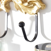 Крючки декоративные полистоун "Золотая ветка с листьями" 11,5х4,4х16 см Крючки декоративные полистоун "Золотая ветка с листьями" 11,5х4,4х16 см