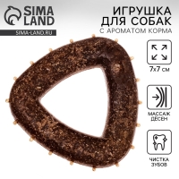 Игрушка для собак жевательная со ароматом корма &laquo;Треугольник&raquo;, 7 х 7см