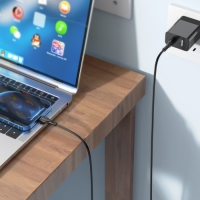 Кабель Borofone BX51, Type-C - Lightning, 2.4 А, 1 м, PVC оплётка, чёрный Кабель Borofone BX51, Type-C - Lightning, 2.4 А, 1 м, PVC оплётка, чёрный