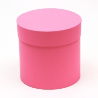 Набор круглых коробок 5в1 "Краски", розовый, 25 х 25 х 25 - 19 х 19 х 19 см