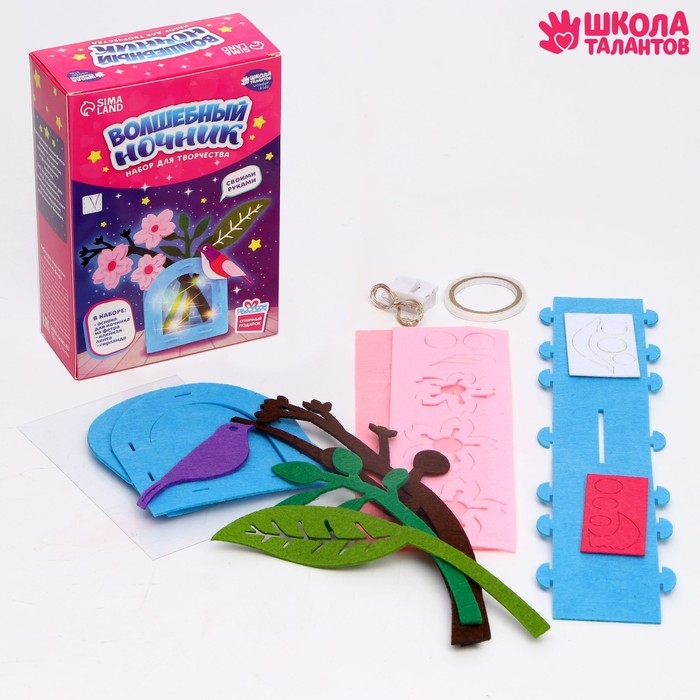 Набор для творчества, ночник из фетра «Веточка сакуры» Набор для творчества, ночник из фетра «Веточка сакуры»