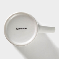 Кружка фарфоровая Доляна &laquo;Романтика медведей&raquo;, 380 мл, цвет белый