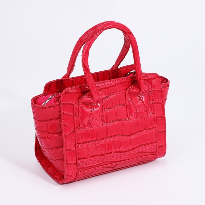 Сумка женская тоут на молнии, цвет розовый Сумка женская тоут на молнии, цвет розовый