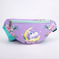 Сумка детская для девочки поясная «Лунный единорог» 20 см х 10 см х 6 см Сумка детская для девочки поясная «Лунный единорог» 20 см х 10 см х 6 см