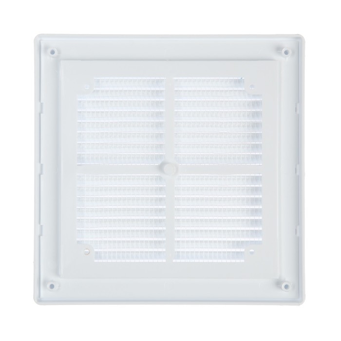 Решетка вентиляционная Решетка вентиляционная "КосмоВент" ЛР200, 200 х 200 мм, с сеткой, разъемная