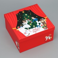 Набор подарочных коробок 10 в 1 &laquo;Щелкунчик&raquo;, 10 х 10 х 6 &ndash; 28 х 28 х 15 см, Новый год