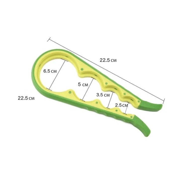 Многофункциональная открывашка для банок и бутылок, 22,5&times;9&times;2 см, цвет МИКС