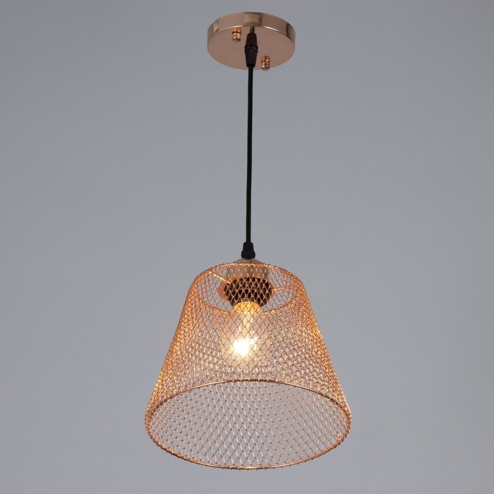 Светильник BayerLux Светильник BayerLux "Фиш" Е27 40Вт медь 20х20х16-116см