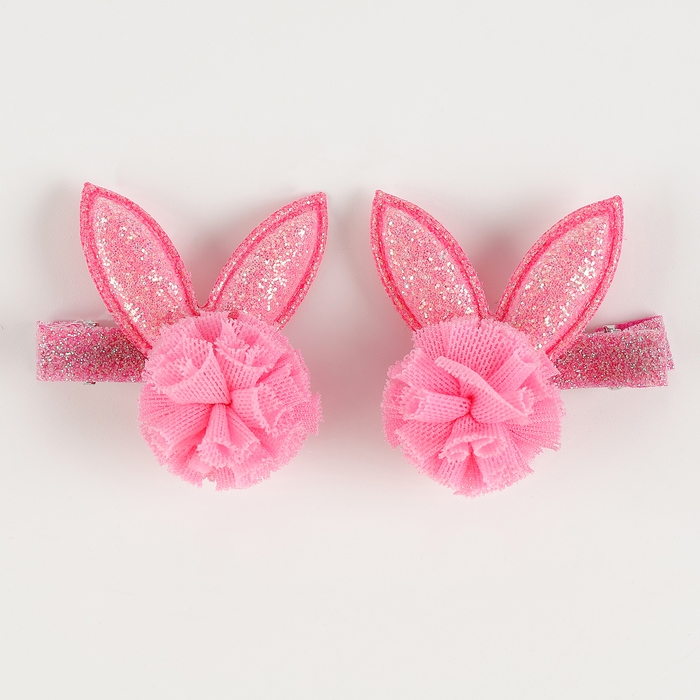 Заколки для волос 2шт, ушки зайки Заколки для волос 2шт, ушки зайки