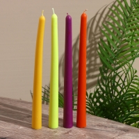 Свеча тонкая 2х2х25 см, соевый воск МИКС Свеча тонкая 2х2х25 см, соевый воск МИКС