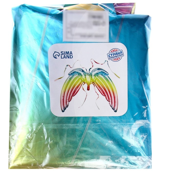 Шар фольгированный 48" &laquo;Крылья радужные&raquo;